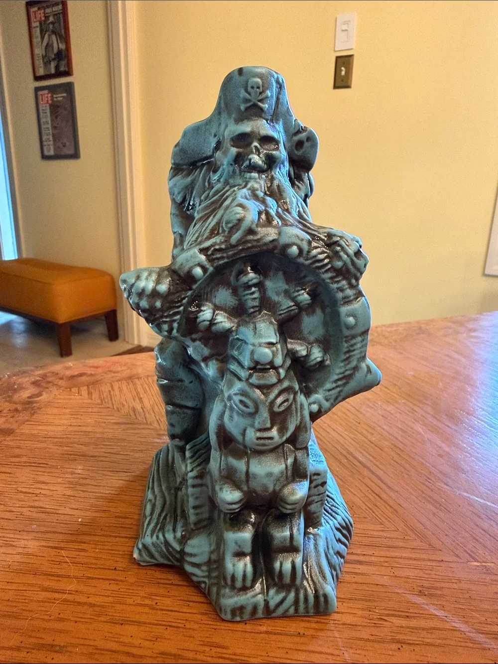 Tikiland Trading -Pirate at the Helm -Disney’s Pirates of The Caribbean Tiki Mug